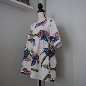 The Main | Colorful Tropical High-Low Tunic
